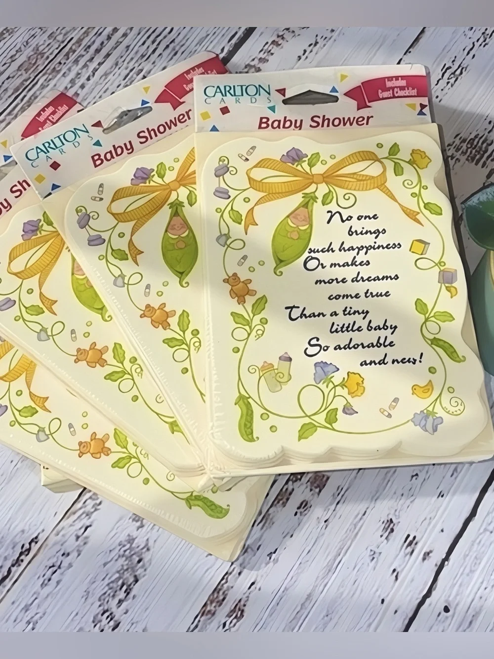 NWT Vintage Carlton Cards Baby Shower Invitations NOS Sealed (40 Total)